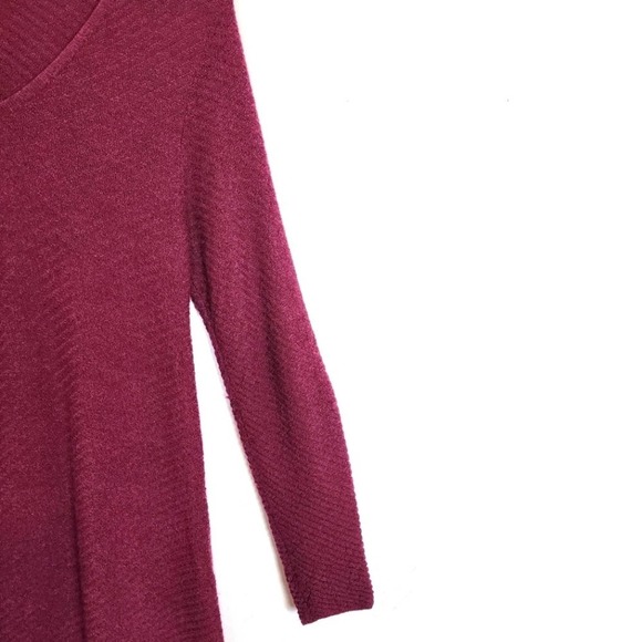 Eileen Fisher 100% Merino Wool Textured V Neck Shift Sweater Dress SZ Small - Picture 9 of 9